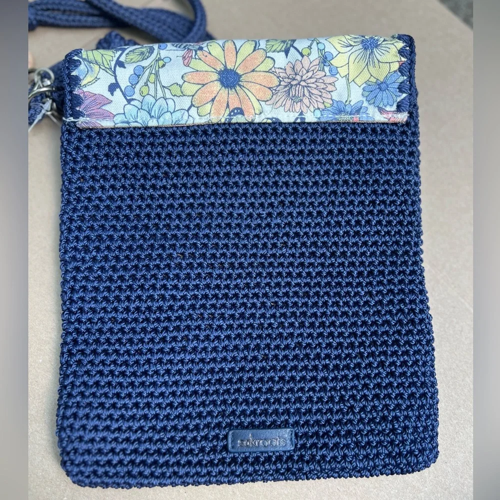 The Sak Blue Crochet Crossbody Bag- Sayulita print - Picture 4 of 7